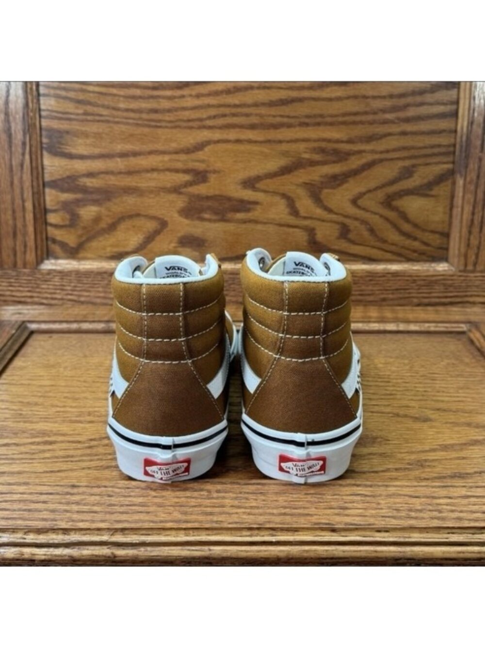 Vans Skate Sk8 Hi Women Size 8 Canvas Golden Brown Popcush 062026 - Picture 5 of 9